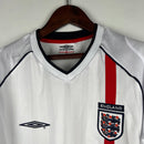 CAMISA RETRÔ INGLATERRA HOME MANGA LONGA 2002