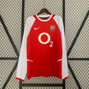 CAMISA RETRÔ ARSENAL HOME MANGA LONGA 02/04