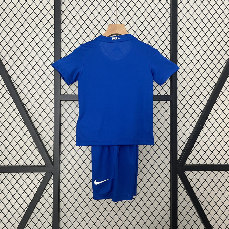 KIT INFANTIL RETRÔ MANCHESTER UNITED BLUE 08/09