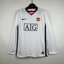 CAMISA RETRÔ MANCHESTER UNITED AWAY MANGA LONGA 07/08