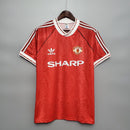 CAMISA RETRÔ MANCHESTER UNITED HOME 90/92