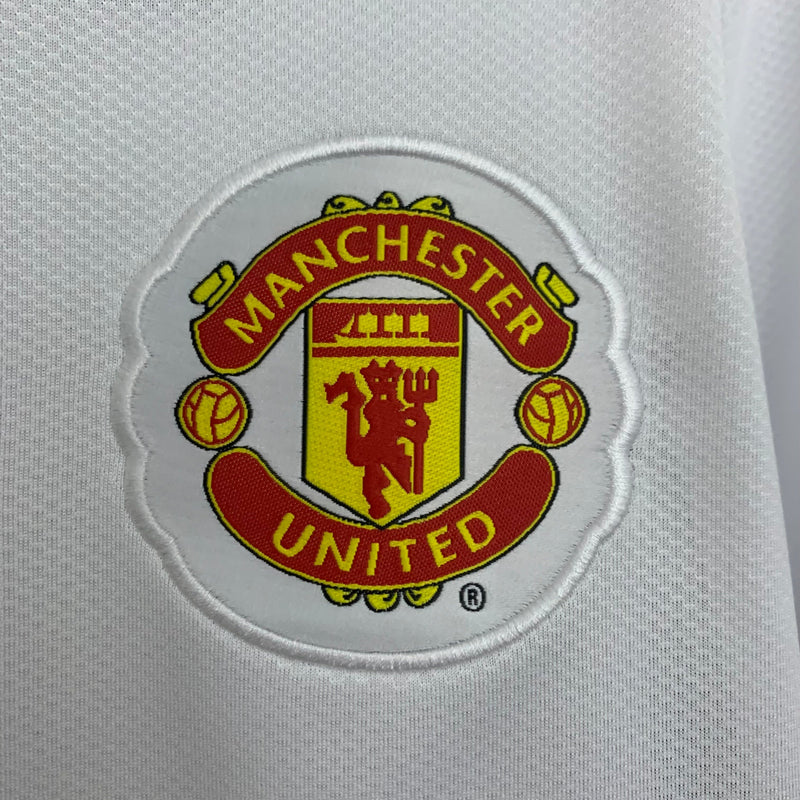 CAMISA RETRÔ MANGA LONGA MANCHESTER UNITED AWAY 08/09