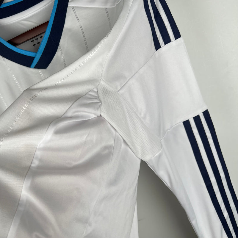 CAMISA REAL MADRID MANGA LONGA RETRÔ HOME 12/13