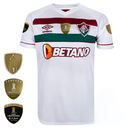 Camisa Masculina Fluminense II 2023/24 - Torcedor + Patchs Campeão Libertadores