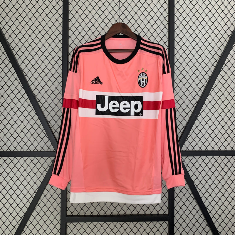 CAMISA JUVENTUS RETRÔ MANGA LONGA AWAY 15/16