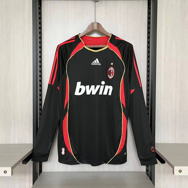 CAMISA RETRÔ MILAN THIRD MANGA LONGA 06/07