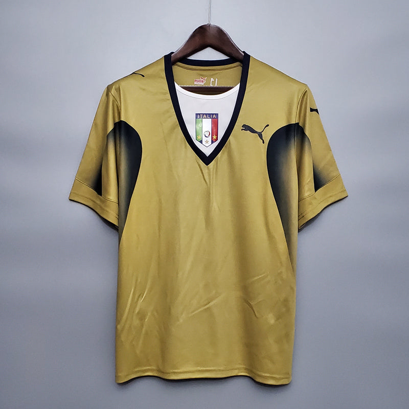 CAMISA RETRÔ ITÁLIA GOLD 2006