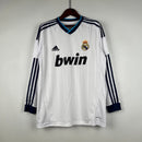 CAMISA REAL MADRID MANGA LONGA RETRÔ HOME 12/13