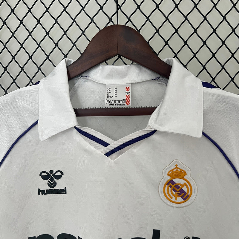 CAMISA REAL MADRID RETRÔ HOME 1988