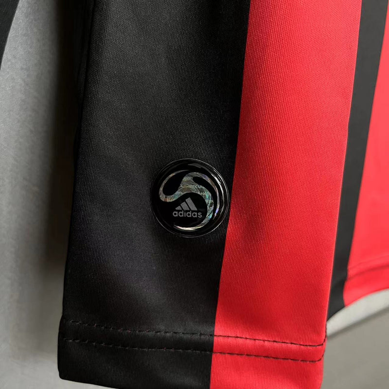 CAMISA RETRÔ MILAN HOME MANGA LONGA 08/09