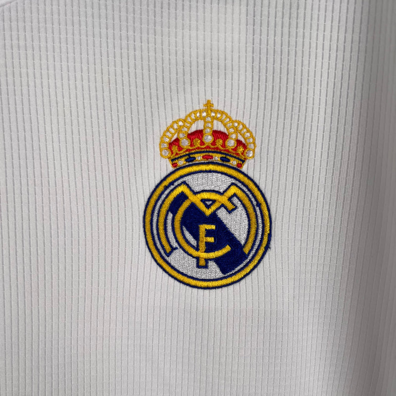 CAMISA REAL MADRID MANGA LONGA RETRÔ HOME 18/19