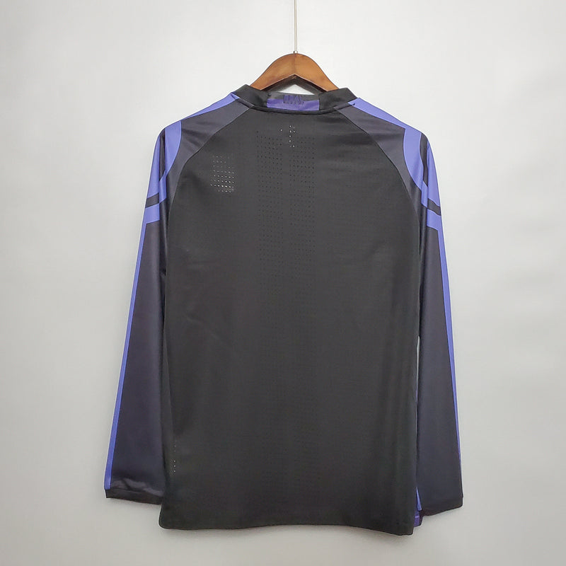 CAMISA REAL MADRID MANGA LONGA RETRÔ THIRD 16/17