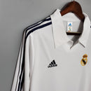 CAMISA REAL MADRID MANGA LONGA RETRÔ HOME 2002