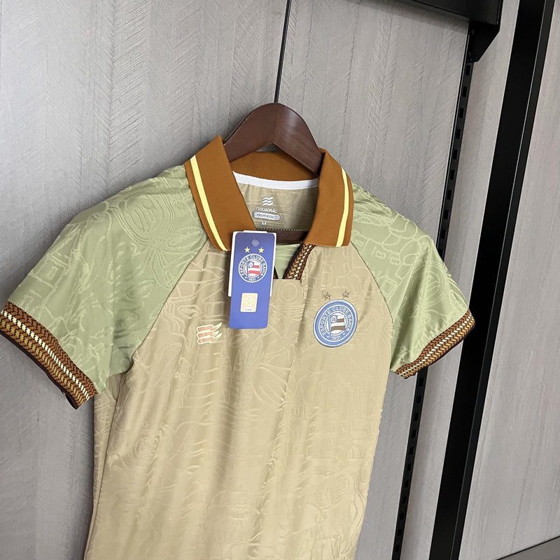 Camisa Bahia Edição Especial 25/26 - Versão Feminina Baby Look Bege
