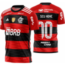 Camisa Masculina Flamengo I 2023/24 - Torcedor Patrocinadores