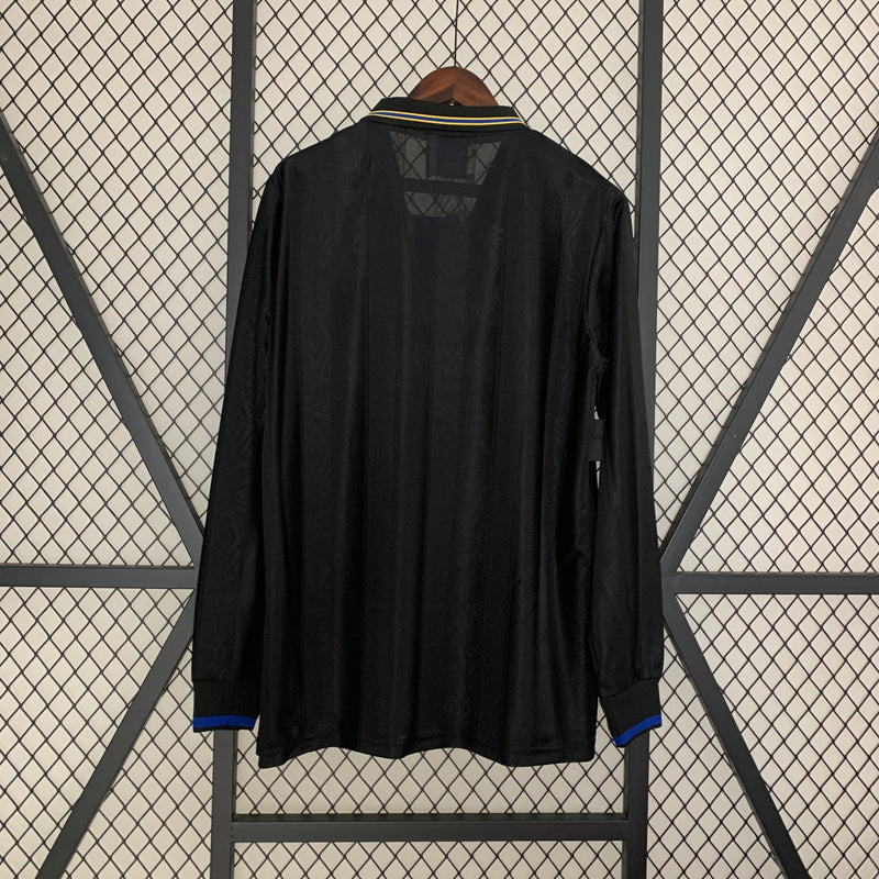 CAMISA RETRÔ MANCHESTER UNITED AWAY MANGA LONGA 93/95