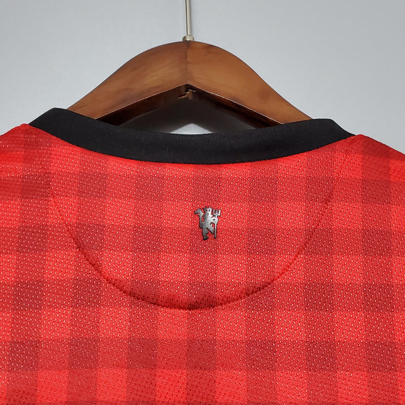 CAMISA RETRÔ MANCHESTER UNITED HOME 12/13