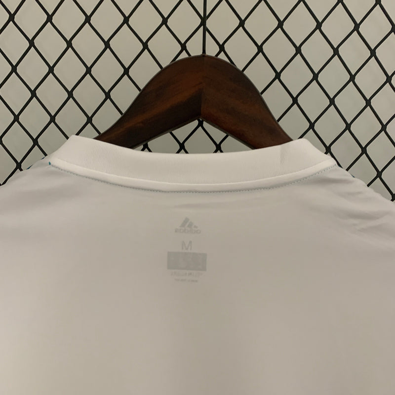 CAMISA REAL MADRID MANGA LONGA RETRÔ HOME 17/18