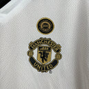 CAMISA RETRÔ MANCHESTER UNITED MANGA LONGA DUPLA FACE 01/02