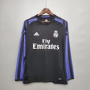 CAMISA REAL MADRID MANGA LONGA RETRÔ THIRD 16/17