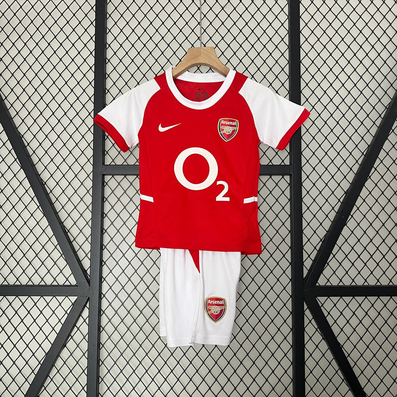 KIT INFANTIL RETRÔ ARSENAL HOME 02/03