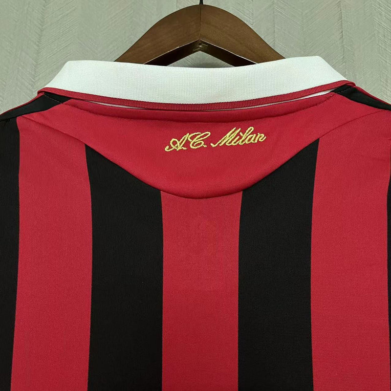 CAMISA RETRÔ MILAN HOME MANGA LONGA 09/10