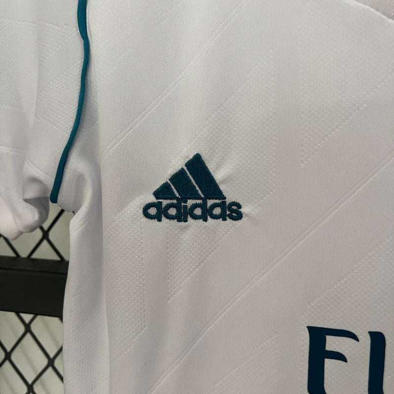 KIT INFANTIL RETRÔ REAL MADRID HOME 17/18