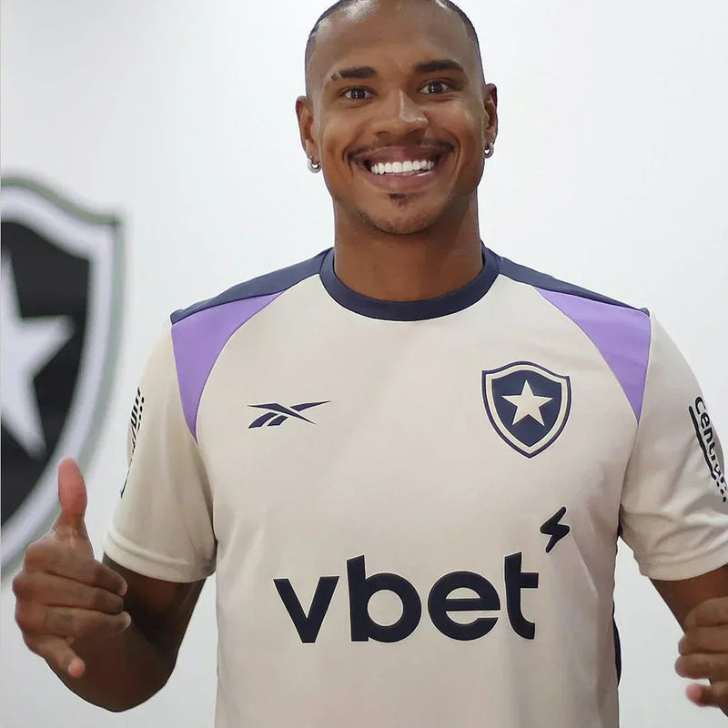 LANÇAMENTO Camisa Masculina Botafogo Treino 2025/26 - Branco