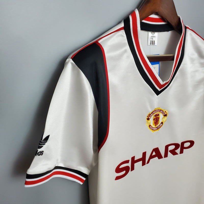 CAMISA RETRÔ MANCHESTER UNITED AWAY 1985