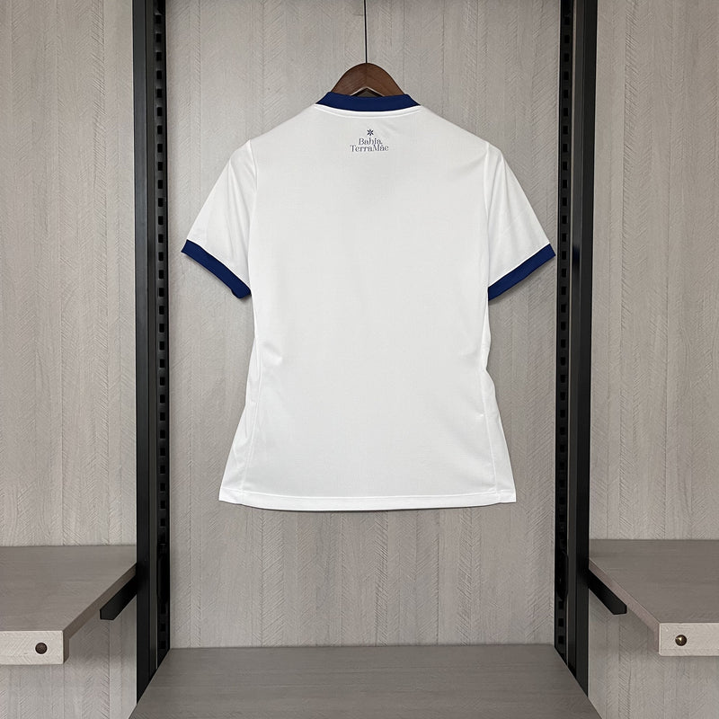 Camisa Bahia Titular 25/26 - Branca Puma Versão Feminina Baby Look