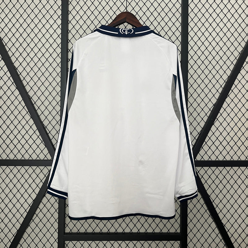 CAMISA REAL MADRID MANGA LONGA RETRÔ HOME 00/01