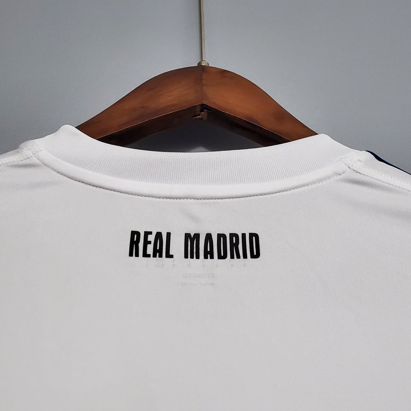 CAMISA REAL MADRID MANGA LONGA RETRÔ HOME 10/11