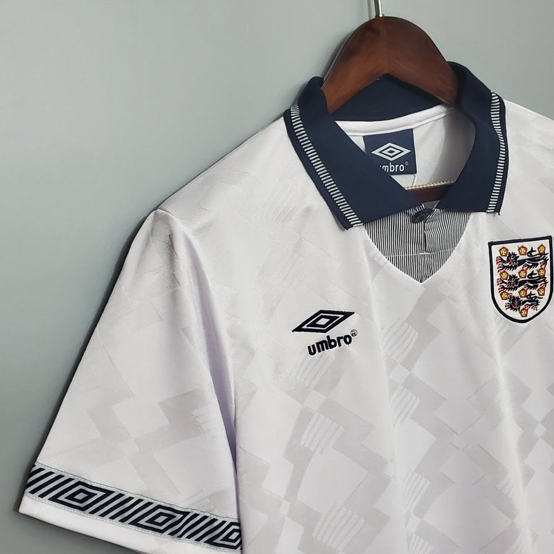 CAMISA RETRÔ INGLATERRA HOME 1990