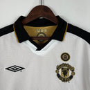 CAMISA RETRÔ MANCHESTER UNITED MANGA LONGA DUPLA FACE 01/02