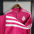 CAMISA REAL MADRID MANGA LONGA RETRÔ ROSA 14/15