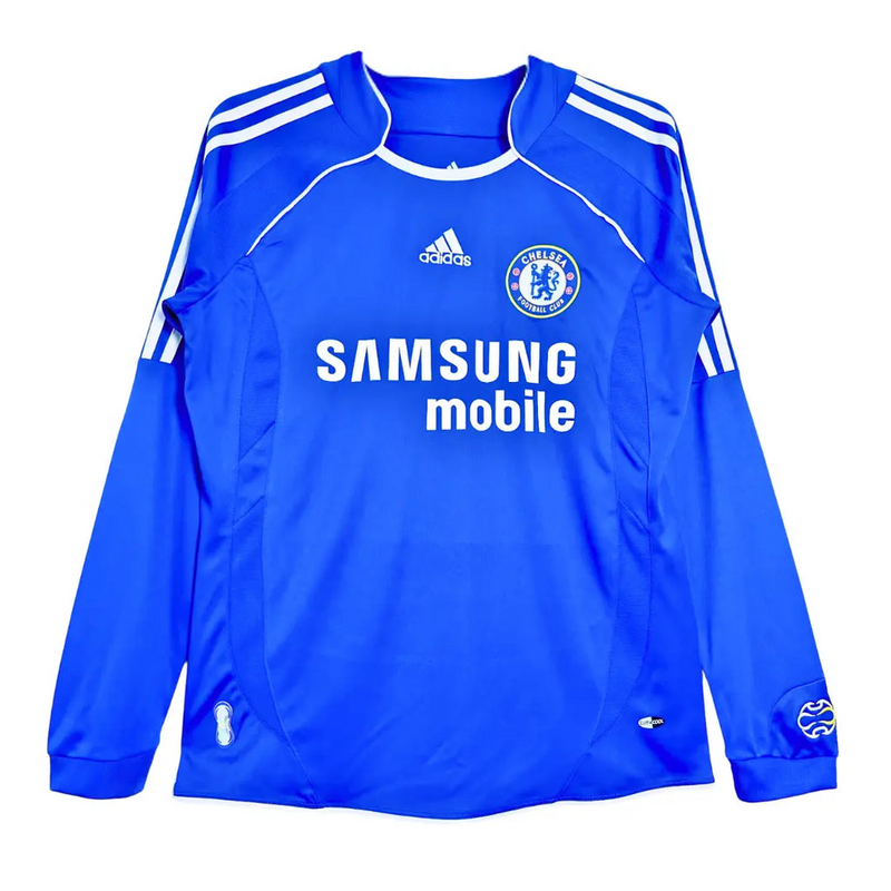 CAMISA RETRÔ MANGA LONGA CHELSEA HOME 06/07
