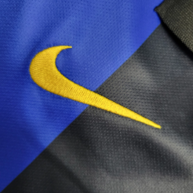 Camisa Retrô Inter de Milão 2001/02 Titular Azul/Preta