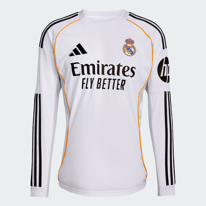 CAMISA REAL MADRID TITULAR I 2025/26 MANGA LONGA