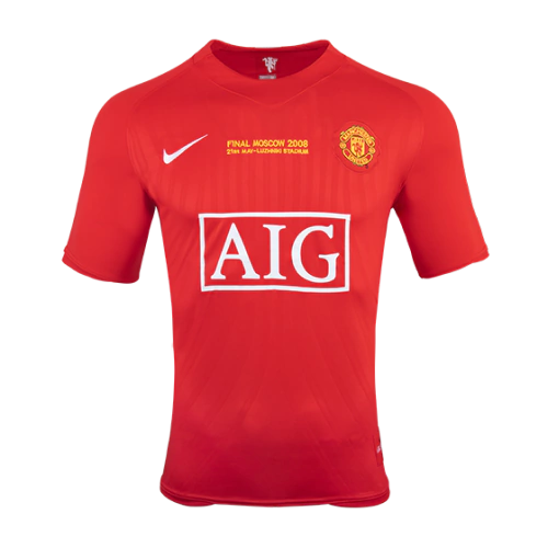 Camisa Retrô Manchester United 2007/08 Edição Champions League