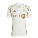 CAMISA RESERVA II LOS ANGELES GALAXY   MUNDIAL DE CLUBES 2025 BRANCA/DOURADA TORCEDOR MASCULINA