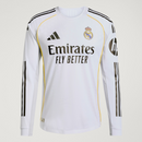 CAMISA REAL MADRID I TITULAR 2025/26 AUTHENTIC VERSÃO JOGADOR MANGA LONGA