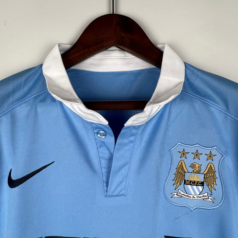 CAMISA MANCHESTER CITY RETRÔ HOME 15/16