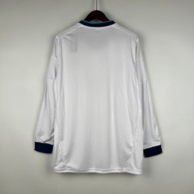 CAMISA REAL MADRID MANGA LONGA RETRÔ HOME 12/13