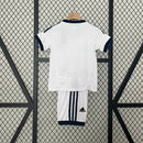 KIT INFANTIL RETRÔ REAL MADRID HOME 12/13