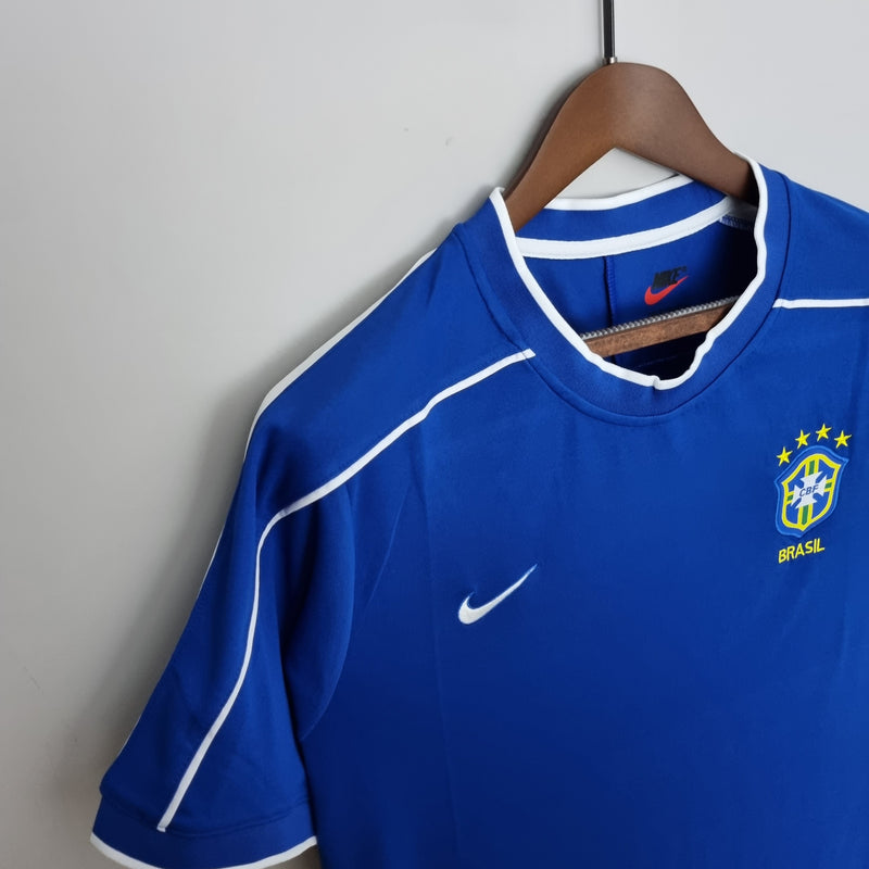 CAMISA RETRÔ BRASIL AWAY 1998