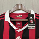 CAMISA RETRÔ MILAN HOME MANGA LONGA 09/10