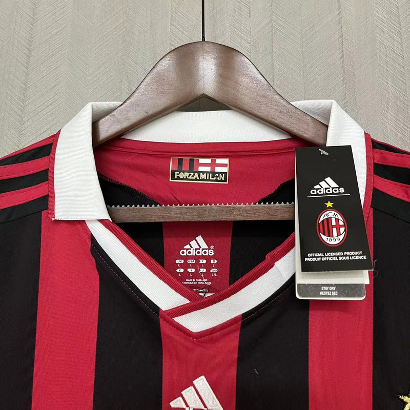 CAMISA RETRÔ MILAN HOME MANGA LONGA 09/10