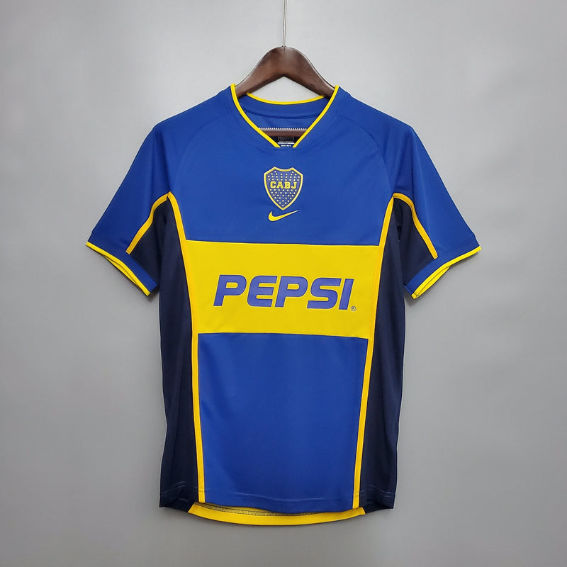 CAMISA BOCA JUNIORS RETRÔ HOME 01/02