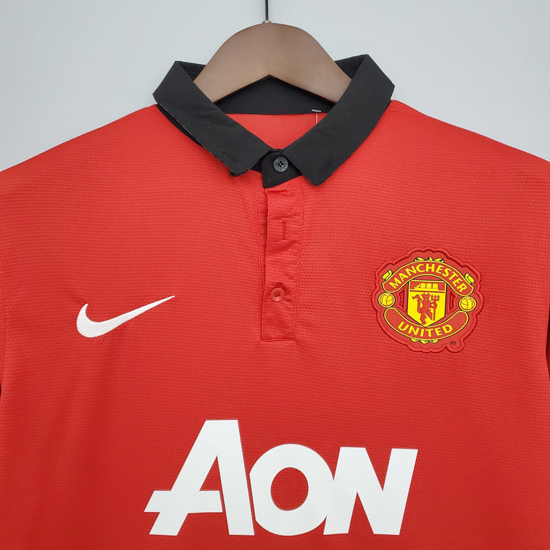 CAMISA RETRÔ MANCHESTER UNITED HOME 13/14