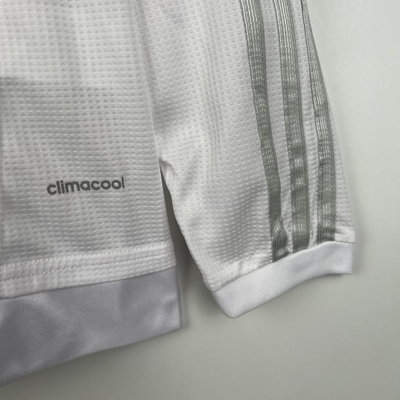 CAMISA REAL MADRID MANGA LONGA RETRÔ HOME 15/16